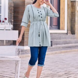 Slub Tops - Light Grey