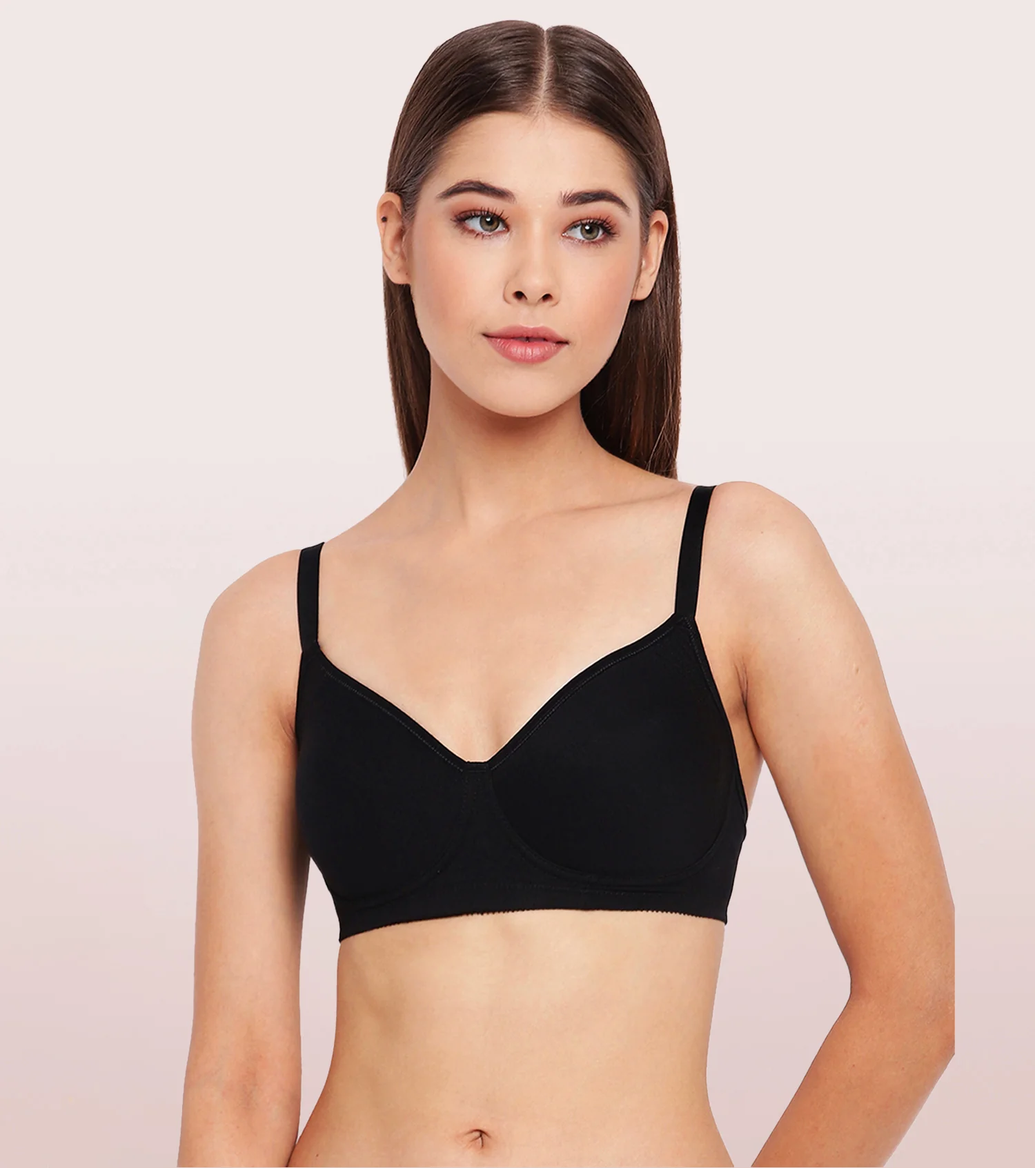 BRA | NON-PADDED | WIREFREE | SIDE SUPPORT SHAPER | BLACK