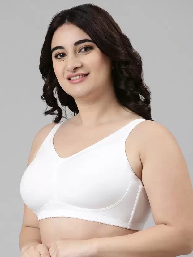 BRA | NON-PADDED | MINIMIZER | FULL SUPPORT | FULL COVERAGE | WHITE - Image 2
