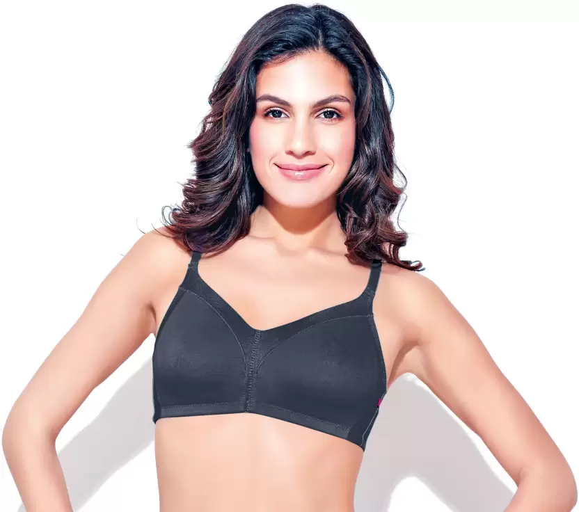 BRA | NON-PADDED | WIRE-FREE | FULL SUPPORT | FULL COVERAGE | BLACK