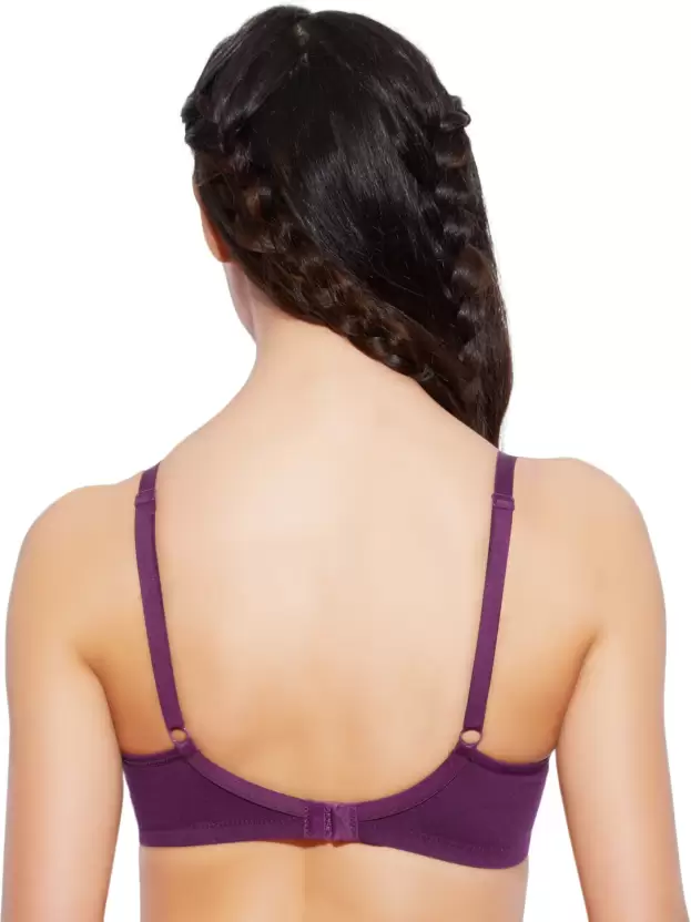 BRA | NON-PADDED | WIRE-FREE | FULL SUPPORT | FULL COVERAGE | PURPLE - Image 3