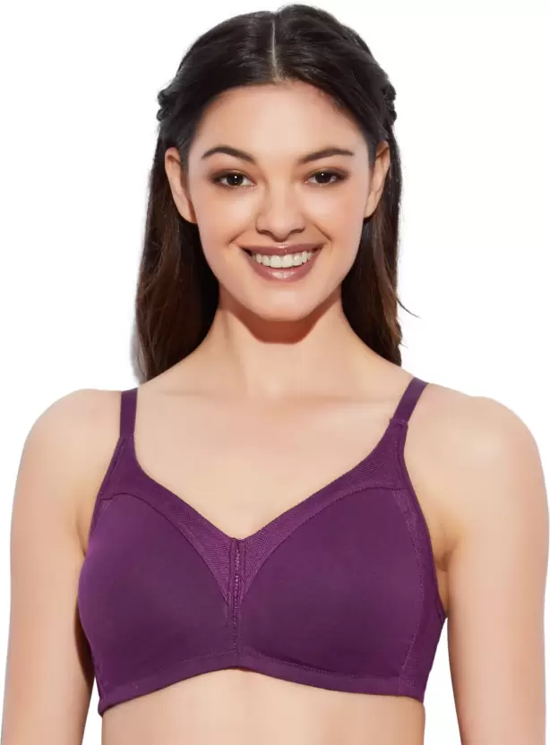 BRA | NON-PADDED | WIRE-FREE | FULL SUPPORT | FULL COVERAGE | PURPLE