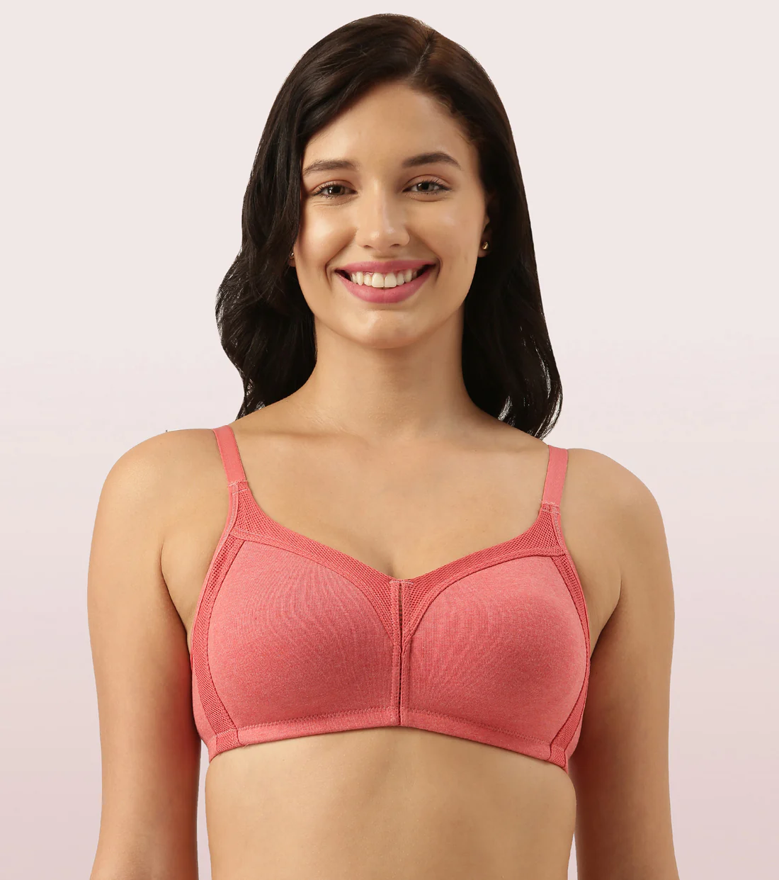 BRA | NON-PADDED | WIREFREE | FULL SUPPORT | FULL COVERAGE | TOMATO MELANGE