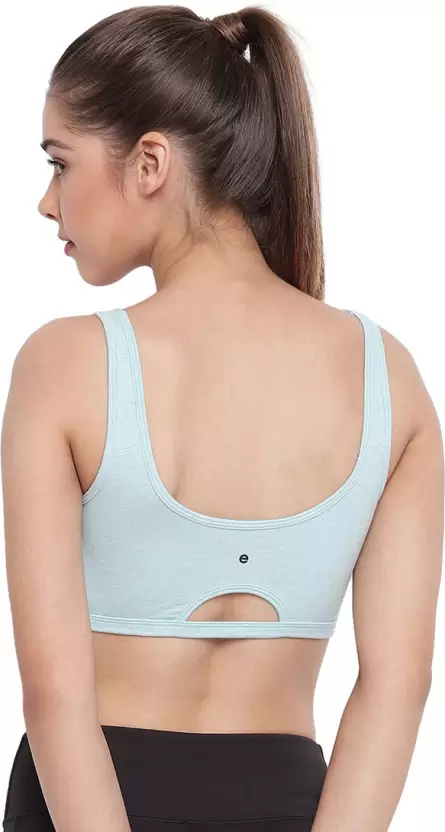 BRA | NON-PADDED | LOW IMPACT | SPORTS TYPE | CAPRI MELANGE (LIGHT BLUE) - Image 3