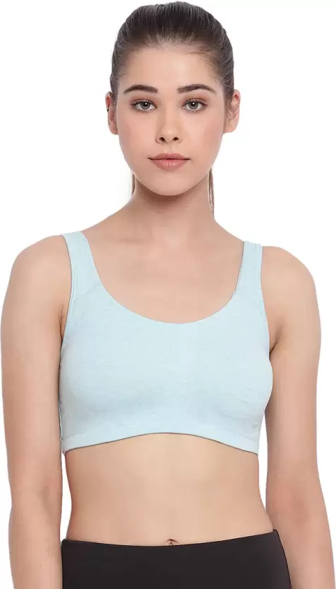 BRA | NON-PADDED | LOW IMPACT | SPORTS TYPE | CAPRI MELANGE (LIGHT BLUE)