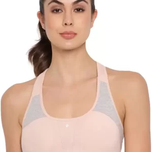 BRA | PADDED | MEDIUM IMPACT | SPORTS TYPE RACER BACK | PEARL GREY